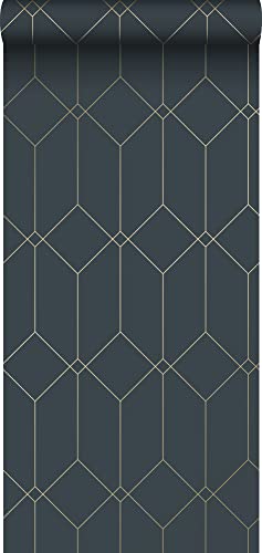 ESTAhome Tapete Art Decó Muster Dunkelblau und Gold - 139225-0,53 x 10,05 m ESTAhome Tapete Art Decó Muster Dunkelblau und Gold - 139225-0,53 x 10,05 m von Esta Home