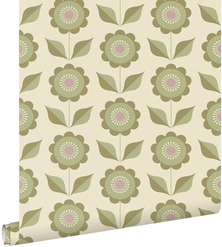 ESTAhome Tapete Blumen Graugrün 0.53 x 10.05 m ESTAhome Tapete Blumen Graugrün 0.53 x 10.05 m von Esta Home