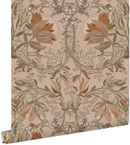 ESTAhome Tapete Blumenmuster im Jugendstil Beige und Altrosa 0.53 x 10.05 m ESTAhome Tapete Blumenmuster im Jugendstil Beige und Altrosa 0.53 x 10.05 m von Esta Home