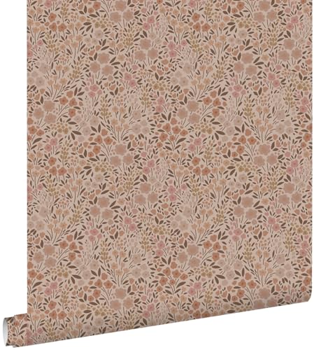 Tapete Blumen Terrakottarosa 0.53 x 10.05 m - von ESTAhome Tapete Blumen Terrakottarosa 0.53 x 10.05 m - von ESTAhome von Esta Home