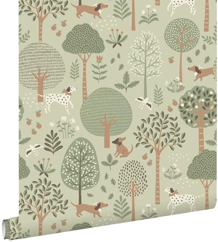 ESTAhome Tapete Hunde Mintgrün 0.53 x 10.05 m ESTAhome Tapete Hunde Mintgrün 0.53 x 10.05 m von Esta Home
