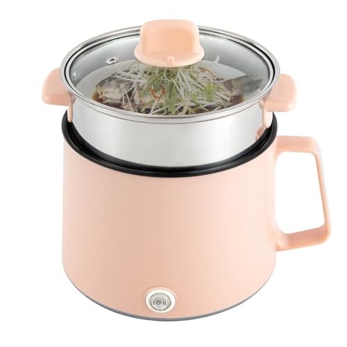 1.7L Elektrische Kochtopf Klein Hot Pot Topf Antihaftbeschichtung Multifunktions Elektro Kochtopf Mini Elektrische Pfanne Mit Deckel und Dampfgarer 1.7L Elektrische Kochtopf Klein Hot Pot Topf Antihaftbeschichtung Multifunktions Elektro Kochtopf Mini Elektrische Pfanne Mit Deckel und Dampfgarer von Estabeter