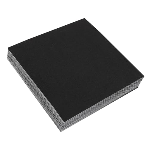 20 Stück Quadratisch Teppichfliesen Selbstliegend 50x50cm Strapazierfähig mit Klebepatch für Alle Bereiche Haus Büro Schlafzimmer Anti-Rutsch Schwarz 5㎡ von Estabeter