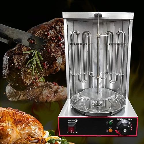 3kW Dönergrill Dönermaschine Hähnchengrill Gyrosmaschine Kebabgrill Gyros grill Kebab grill Dönergerät | Edelstahl | 29,5 * 26,5 * 48,5 cm | von Estabeter