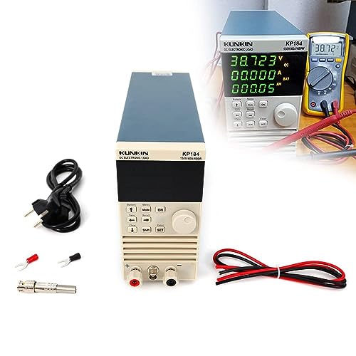 400W 0-150V 0-40A DC Elektronische Gleichstromlast Last Batterie Kapazität Tester Schaltbare Spannung Mehrfachschutz Überspannungsschutz | EU Plug 220V | Blau | von Estabeter