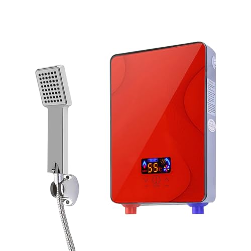 6,5 kW Durchlauferhitzer Küche Dusche 230V Steckerfertig Warmwasserbereiter Tankless 30-55 ℃ Elektrisch Warmwasser Mit Bad Dusche Satz von Estabeter