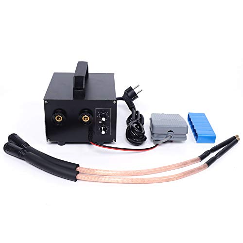 6,7KW 220V Schweißmaschine Set, Punktschweißgerät 0-100A Strom Einstellbare Profi Battery Spot Welder Output 1600A von Estabeter