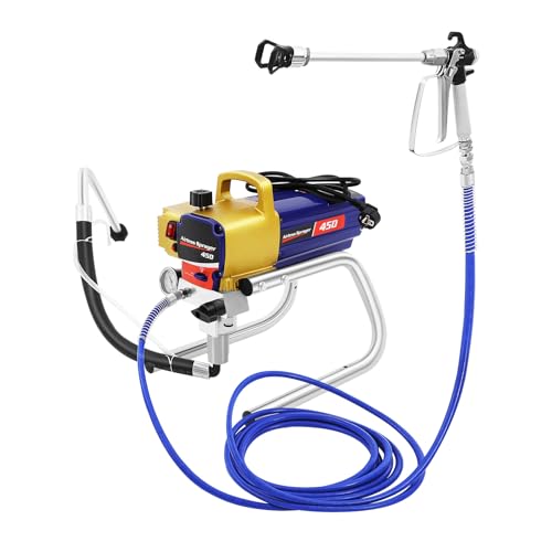 Airless FarbsprüHgerät Farbsprühsystem 1500W 2,2L/min FarbsprüHgerät Wandfarbe Farbspritzer 0.15mm~0.43mm Hochdruck Spritzgerät 22Mpa Tragbares Farbsprühgerät von Estabeter