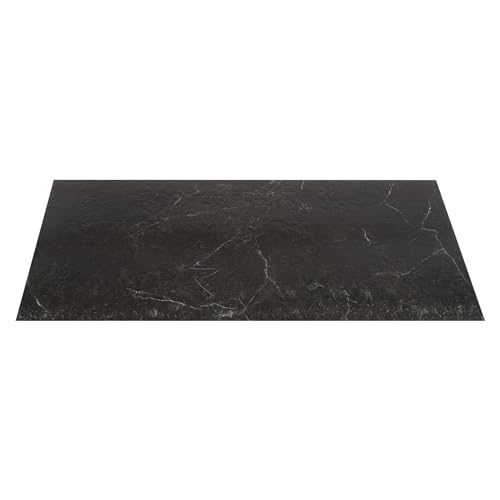 Bodenbelag Selbstklebend Schwarzer, 24 Stück Stein Maserung Selbstklebende Bodenfliesen PVC Fliesenoptik Bodenfliesen Selbstklebende Bodenbeläge Fliesenaufkleber 60 x 30 cm von Estabeter
