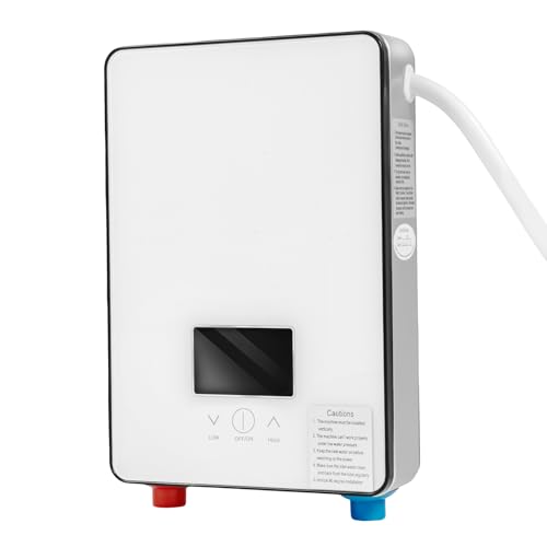 Durchlauferhitzer Küche 220v 6,5KW Elektrospeicher Durchlauferhitzer Dusche Warmwasserspeicher 30-55 ℃ Elektroboiler Hängespeicher Mit Bad Dusche Satz für Küchen, Bäder von Estabeter