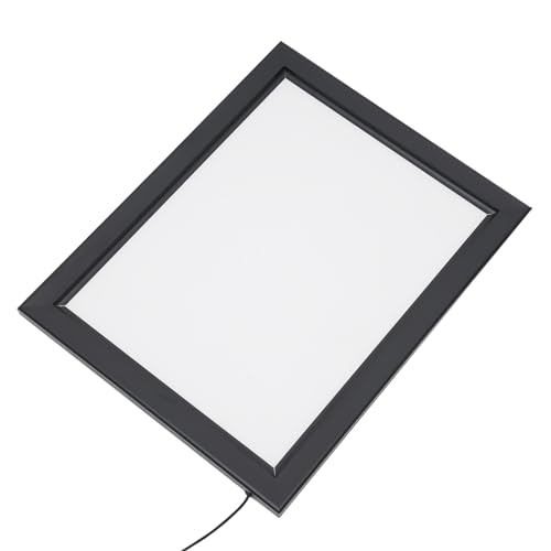 Estabeter LED Beleuchteter Plakatrahmen, Leuchtrahmen 40 x 50 cm Plakat-Rahmen Beleuchtet Vielseitiges Werbedisplay Wandmontage Rahmen ‎Schwarz von Estabeter