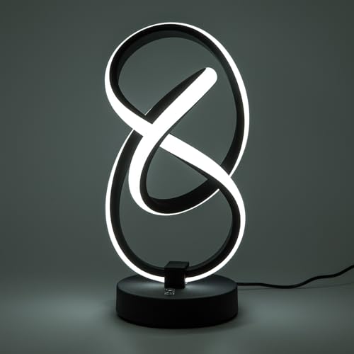 Estabeter Nachttischlampe Touch Dimmbar, LED Nachttischlampe Modern, 10W RGB Tischlampe mit 10 Betriebsarten, Notendesign Tischleuchte für Schlafzimmer, Wohnzimmer, Heimdeko | (L*H): 20 * 30cm | von Estabeter