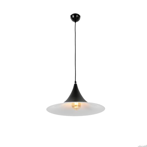 Hängelampe I Hängelampe mit verstellbarer HöheI Pendelleuchte Esstisch Grau Ø35 cm Metall E27 Fassung Pendellampe Schlafzimmerlampe Hängend Lampe Schlafzimmer von Estabeter