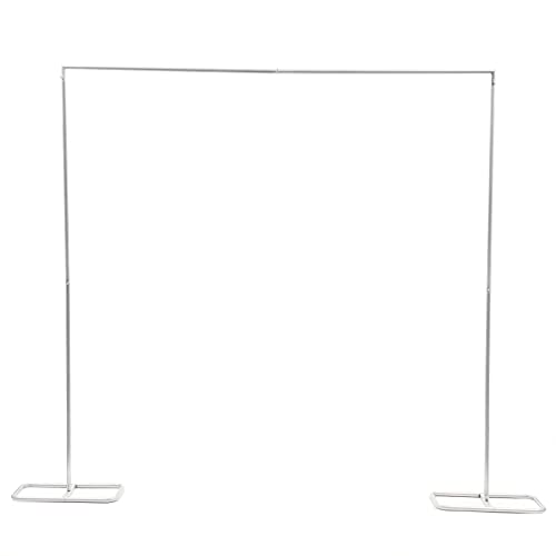 Hochzeitsbogen 2x2.1 m Hintergrundständer Weiß Quadratischer Torbogen Hochzeit Hintergrund Ausstellungsständer Metall Hochzeitsbogen Mit Quadratischer Sockel von Estabeter