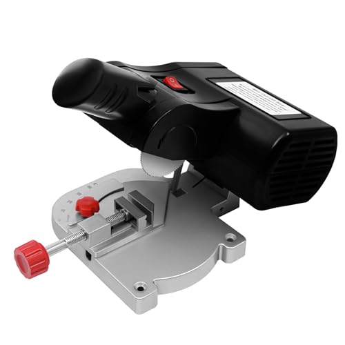 Mini Kappsäge Gehrungssäge 220V 90W Tischkreissäge 4500 U/min 0°-45° Einstellbar Stahl Sägeblatt Kreissäge für Holz Metall von Estabeter