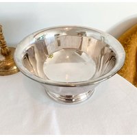 Vintage Revere Poole Co. Epca Versilbert 8 "Schale, Servierschale, " von EstatementPiece