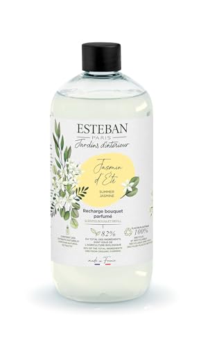 Esteban - 500 ml Duftnachfüllung - Duft Jasmin des Sommers - Nachfüllung Für Duftbouquet oder Raumduftgerät - Innere Raffinesse - 6 Monate Duft - Pflanzlicher Alkohol - Flasche Recyclebar Esteban - 500 ml Duftnachfüllung - Duft Jasmin des Sommers - Nachfüllung Für Duftbouquet oder Raumduftgerät - Innere Raffinesse - 6 Monate Duft - Pflanzlicher Alkohol - Flasche Recyclebar von Esteban