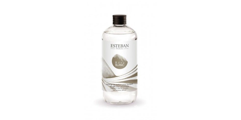 Esteban Raumduft-Nachfüllflasche Reve Blanc 500ml, Moschusartiges Blumenparfüm für Diffuser von Esteban