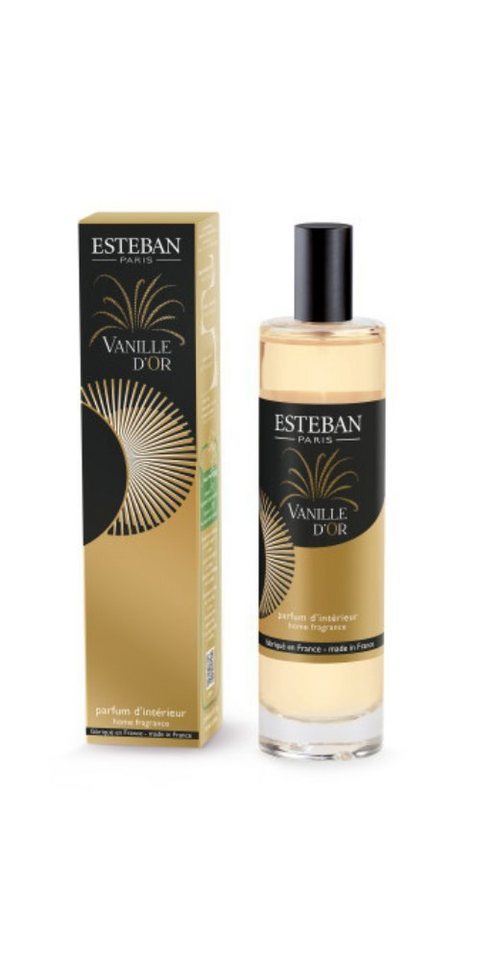 Esteban Raumduft Raumspray Vanille d´Or 75ml, Vanille d´Or - der besondere florale, warme Vanille Duft von Esteban