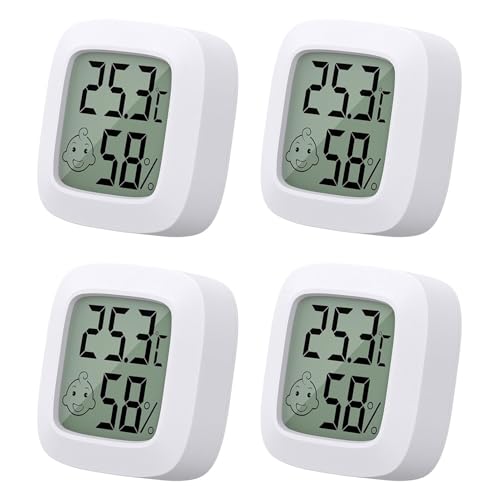 Raumthermometer, Luftfeuchtigkeitsmesser, Hygrometer, Babyzimmerthermometer, Raumthermometer Baby Kinderzimmer, Feuchtigkeitssensor (4) von Estefanlo