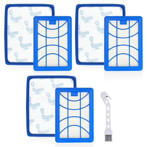 Estelife 3 Stück Ersatzfilter für Philips PowerPro Expert FC9729 FC9741 FC9742 FC9743 FC9744 FC9745 FC9746 FC8003/01 FC6042/01 CP0616 CP0617 & Power Cyclone 8 Staubsauger von Estelife