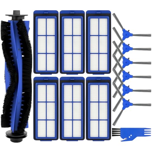 14PCS Ersatzteil-Set für Eufy RoboVac 11S Max, 15C Max, 30C Max, G30 Edge und G10 Hybrid Staubsaugerroboter: 1 Hauptbürste, 6 Seitenbürsten und 6 Filter 14PCS Ersatzteil-Set für Eufy RoboVac 11S Max, 15C Max, 30C Max, G30 Edge und G10 Hybrid Staubsaugerroboter: 1 Hauptbürste, 6 Seitenbürsten und 6 Filter von Estelife