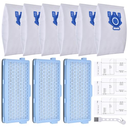 Filter für Miele Active Airclean Plus 50 Staubsauger Compact C1&C2, Complete C2&C3, S8340 S4000 S5000 S6000 S8000, 6 GN Staubsaugerbeutel+3 HEPA Filter+6 Mikrofilter, Staubsaugerfilter für Miele Serie Filter für Miele Active Airclean Plus 50 Staubsauger Compact C1&C2, Complete C2&C3, S8340 S4000 S5000 S6000 S8000, 6 GN Staubsaugerbeutel+3 HEPA Filter+6 Mikrofilter, Staubsaugerfilter für Miele Serie von Estelife