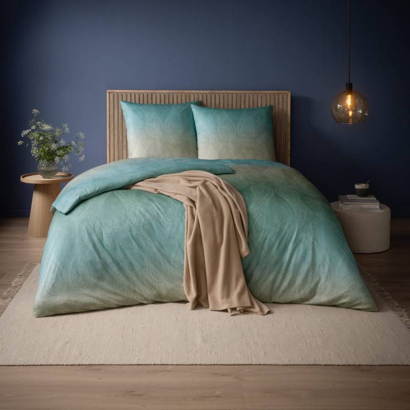 Estella Mako Jersey Bettwäsche 155x220 Marleen salbei Paisley sand 6368-532 Estella Mako Jersey Bettwäsche 155x220 Marleen salbei Paisley sand 6368-532 von Estella Ateliers