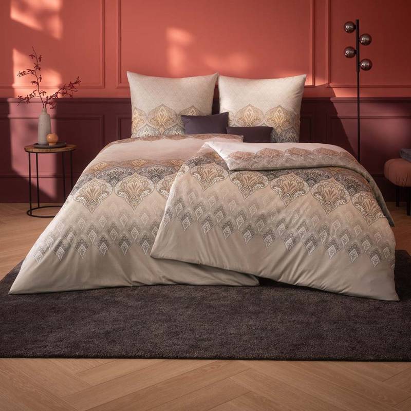 Estella Mako Jersey Bettwäsche 155x220 Sophia kiesel Ornamente beige 6347-800 Estella Mako Jersey Bettwäsche 155x220 Sophia kiesel Ornamente beige 6347-800 von Estella Ateliers