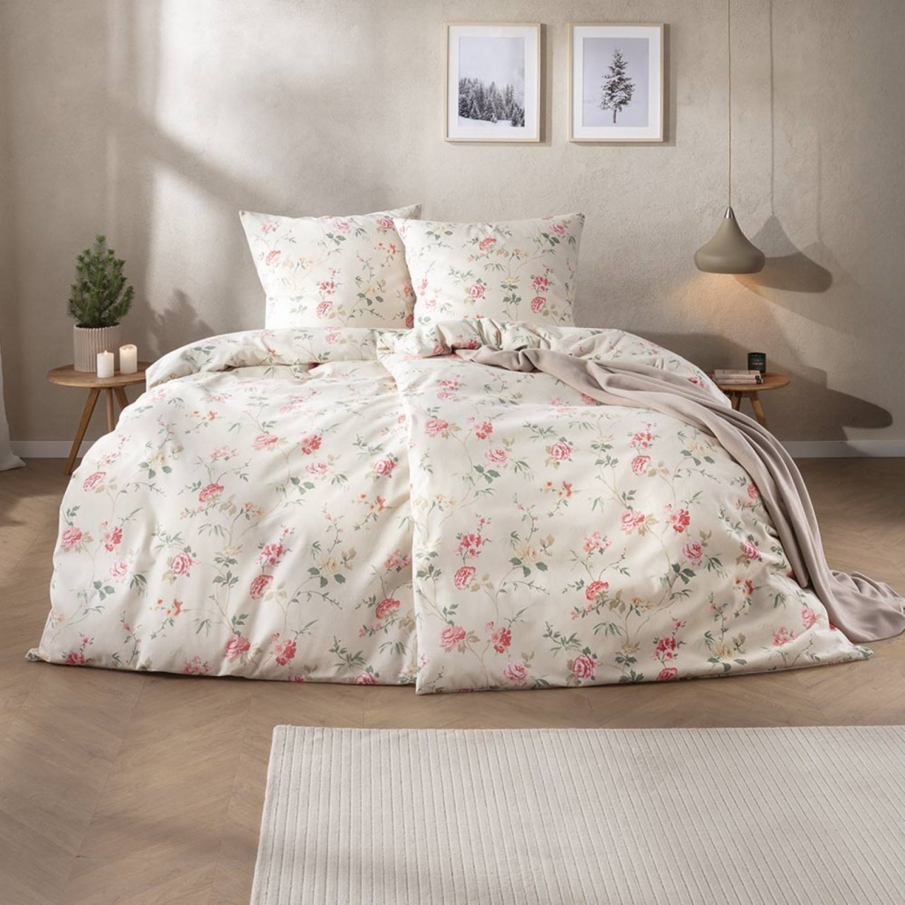 Estella Samt + Seide Flanell Bettwäsche 155x220 Corvara leinen Rosen 5470-205 Estella Samt + Seide Flanell Bettwäsche 155x220 Corvara leinen Rosen 5470-205 von Estella Ateliers