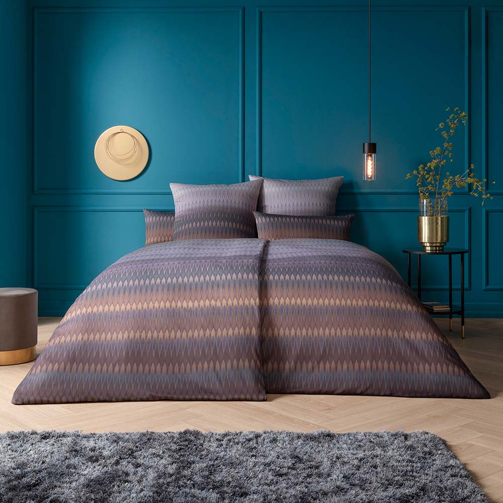 Estella Satin de Luxe Bettwäsche 155x220 Matteo braun Zickzack Streifen 1026-310 Estella Satin de Luxe Bettwäsche 155x220 Matteo braun Zickzack Streifen 1026-310 von Estella Ateliers