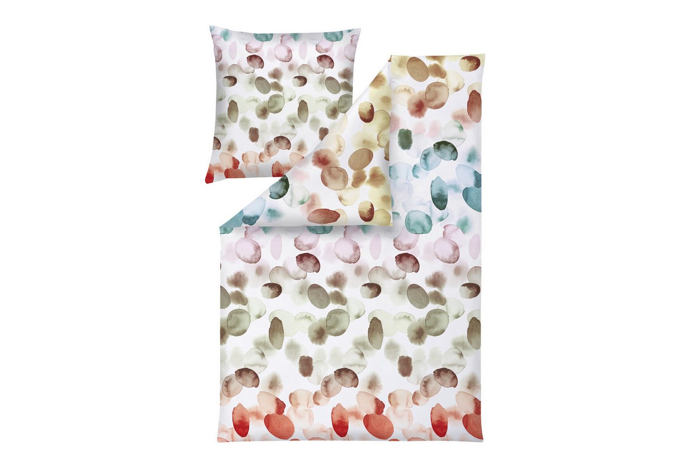 Estella Bettwäsche Estella Mako Satin Bettwäsche Millie 4833-985 Tupfen Aquarell 135x200, Mako Satin, 2 teilig, Feinster Premium Mako Satin Estella Bettwäsche Estella Mako Satin Bettwäsche Millie 4833-985 Tupfen Aquarell 135x200, Mako Satin, 2 teilig, Feinster Premium Mako Satin von Estella