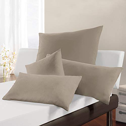 ESTELLA Kissenbezug Feinjersey | Kiesel von ESTELLA