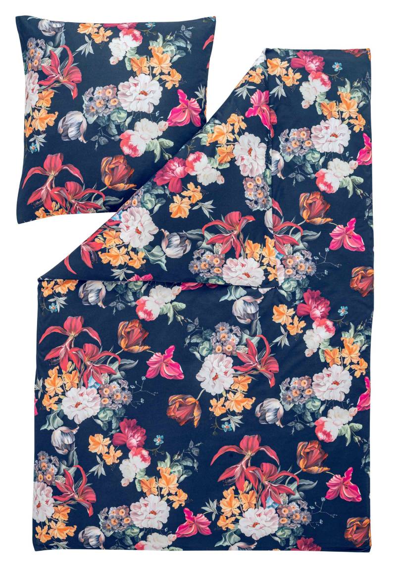 Estella Mako Jersey Bettwäsche DD 155x220 Oxana nachtblau Blütenmeer 6961-625 Estella Mako Jersey Bettwäsche DD 155x220 Oxana nachtblau Blütenmeer 6961-625 von Estella Ateliers