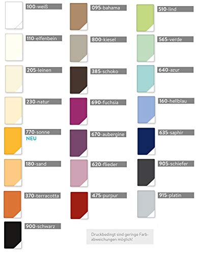 Estella Mako Jersey Nackenrolle Bezug in 25 Uni Farben 15x40 in natur von ESTELLA