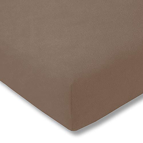 ESTELLA Spannbetttuch Samt Velours | Bahama | Frottee | 100x200 cm | passend für Matratzen 90-100 cm (Breite) x 190-200 cm (Länge) | trocknerfest und bügelfrei | 80% Baumwolle 20% Polyester von ESTELLA