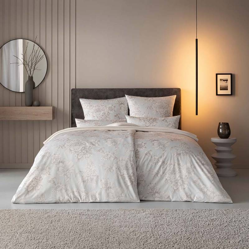 Estella Schweizer Premium Satin Bettwäsche 155x220 Anna perlmutt Blüten Rosen 2176-210 Estella Schweizer Premium Satin Bettwäsche 155x220 Anna perlmutt Blüten Rosen 2176-210 von Estella Ateliers