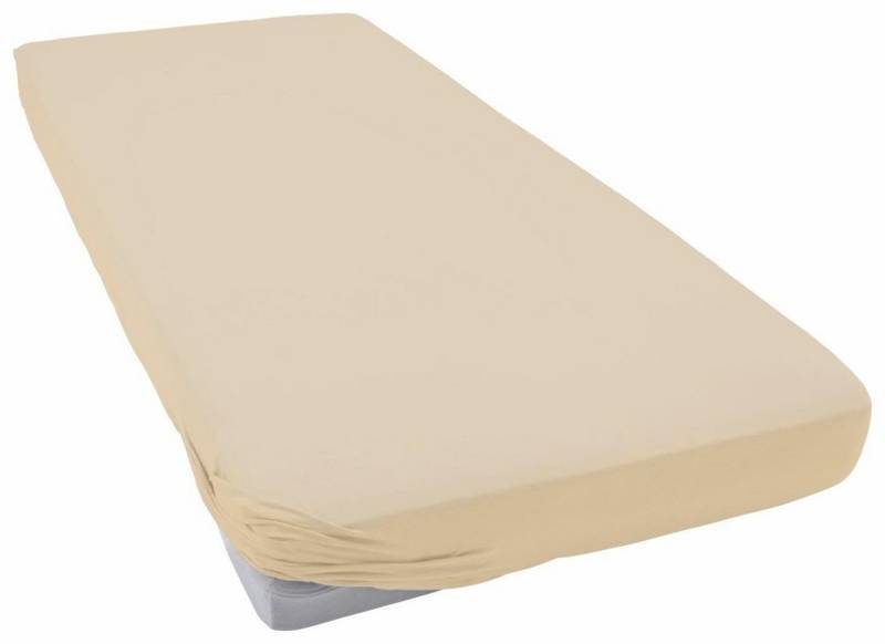 Estella Spannbettlaken Jersey Topper aus Baumwolle mit Elasthan, Jersey, Gummizug: rundum, (1 Stück), für Topper bis 10 cm Höhe von Estella
