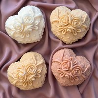 Blumen Herz Soja Kerze Handgemachtes Home Decor Geschenk von EstelleStudioCA