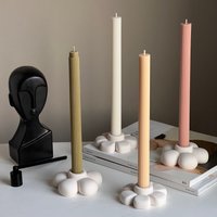 Jesmonite Blumen Kerzenhalter Handgemachte Tischdekoration von EstelleStudioCA