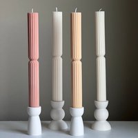 Große Gerippte Twisted Taper Candle | Verdrehte Kerze| Förmige Kerze Handgemachtes Dekor Abendessen Pastell Kerze|Sojakerze Große Gerippte Twisted Taper Candle | Verdrehte Kerze| Förmige Kerze Handgemachtes Dekor Abendessen Pastell Kerze|Sojakerze von EstelleStudioCA