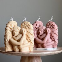 Mutter Engel Kerze | Handgemachtes Geschenk Süße Sojawachs Handgegossene Skulpturale Stumpenkerze| Für Die Mutter|Mutterliebe Mutter Engel Kerze | Handgemachtes Geschenk Süße Sojawachs Handgegossene Skulpturale Stumpenkerze| Für Die Mutter|Mutterliebe von EstelleStudioCA