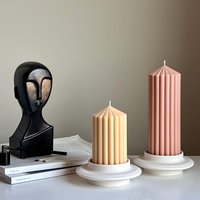 Runder Stumpenkerzenhalter | Kerzenhalter Hochzeitsdekor Jesmonit Dekor Großer Abendessen Handgemachtes Weihnachtsgeschenk von EstelleStudioCA