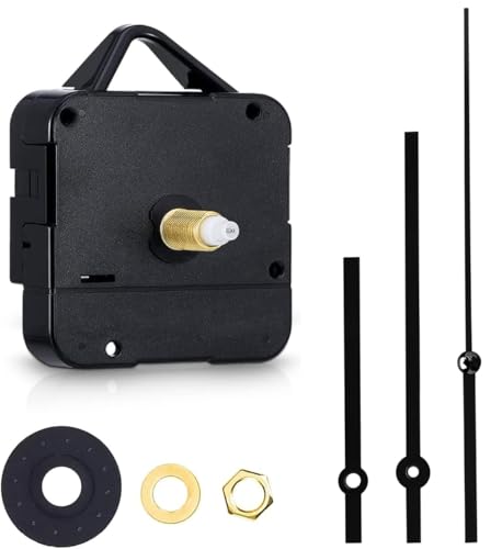 Esteopt 24MM Uhrwerk für Wanduhr Geräuschloses Uhrwerk Set,Schwarzer von Esteopt