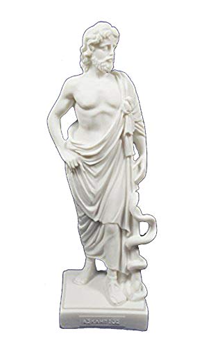 Aeskulap Statue Antiken Griechischen Gott der Medizin Skulptur von Estia Creations