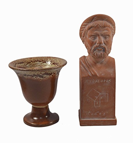 Estia Creations Pythagoras Skulptur Keramik Plus Pythagoras Tasse Gerechtigkeit Fair Cup von Estia Creations