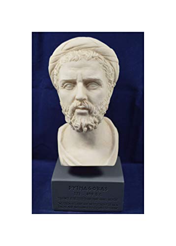 Pythagoras Skulptur Samos antiker griechischer Mathematiker Philosoph Museum Reproduktion Büste von Estia Creations
