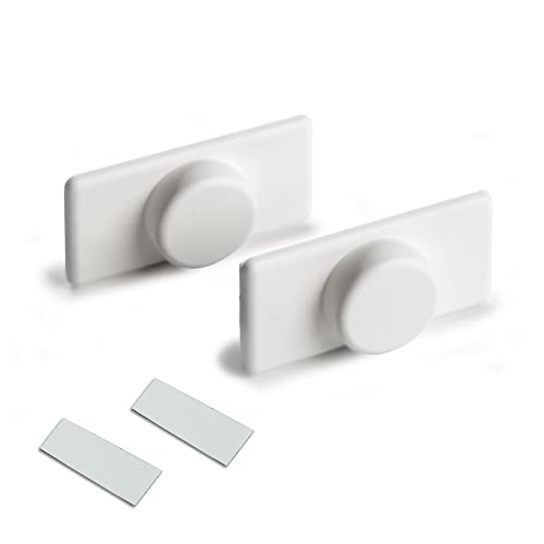 Estika® Magnethalter für Rollos mit Beschwerungsprofilen - 2 Stück - Weiß von Estika