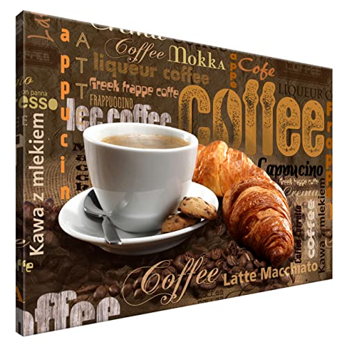 Estika Leinwand bilder - Appetitlicher Kaffee - 90x60 cm, 1 teilige kunstdruck - Wandbilder wohnzimmer, schlafzimmer, Moderne wanddeko, Bild auf leinwand - Küche bilder - 4704A_1L Estika Leinwand bilder - Appetitlicher Kaffee - 90x60 cm, 1 teilige kunstdruck - Wandbilder wohnzimmer, schlafzimmer, Moderne wanddeko, Bild auf leinwand - Küche bilder - 4704A_1L von Estika