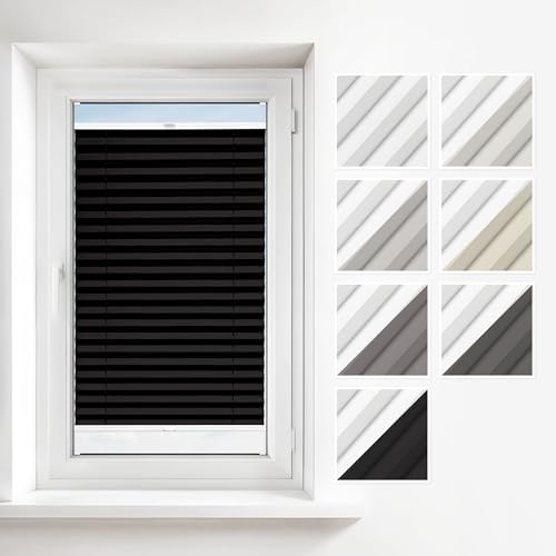 Estika Thermoplissee mit Bohren 80x120 cm Farben: Graphit Verdunkelung Thermo Plissee klemmfix für Fenster in verschiedenen Blickdicht erhältlich mit Montagezubehör Estika Thermoplissee mit Bohren 80x120 cm Farben: Graphit Verdunkelung Thermo Plissee klemmfix für Fenster in verschiedenen Blickdicht erhältlich mit Montagezubehör von Estika